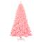 Costway 7.5ft. Unlit Pink Full Fir Artificial Christmas Tree
